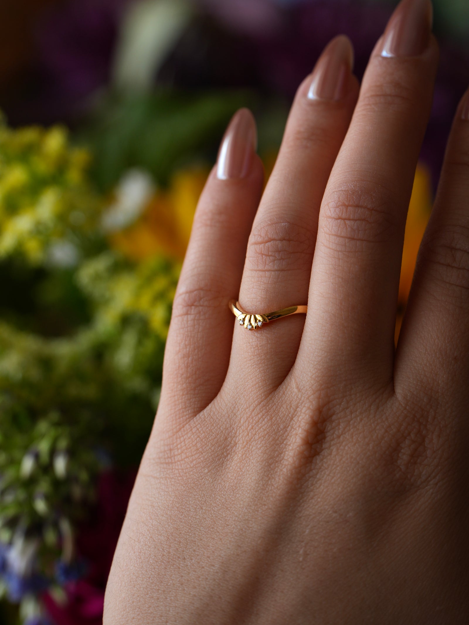 Everbound | Diamonds Gold Wedding Band