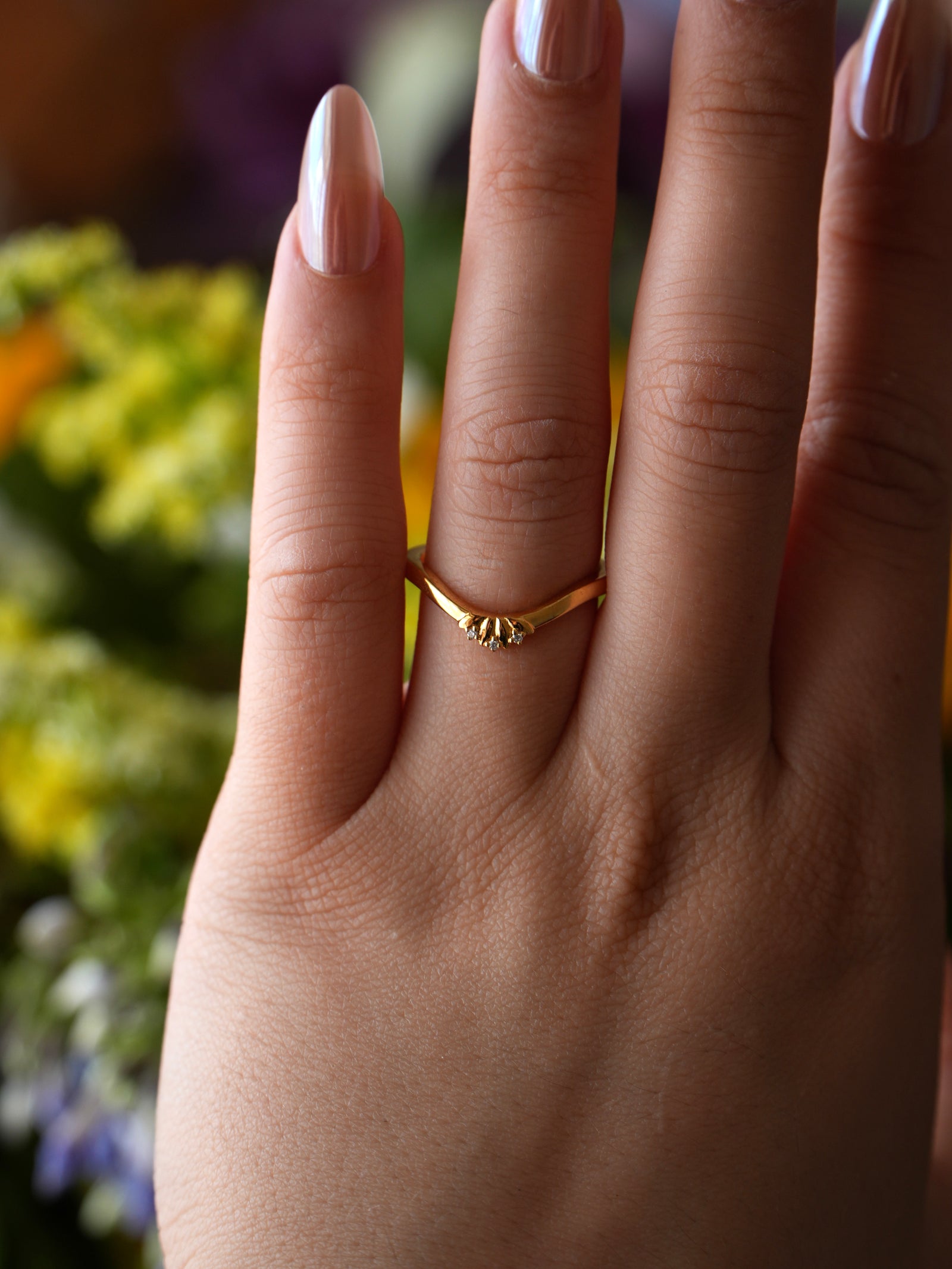 Everbound | Diamonds Gold Wedding Band