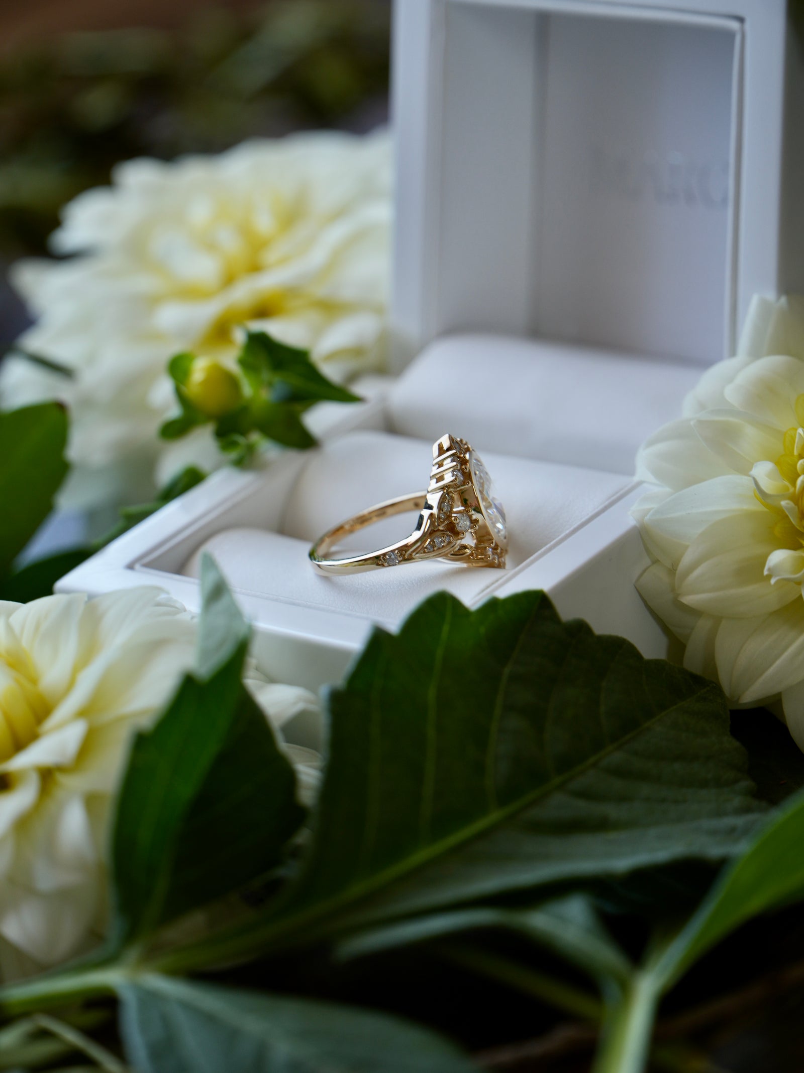 Dahlienne | 2ct Oval Diamond Bezel 14ct yellow gold ring