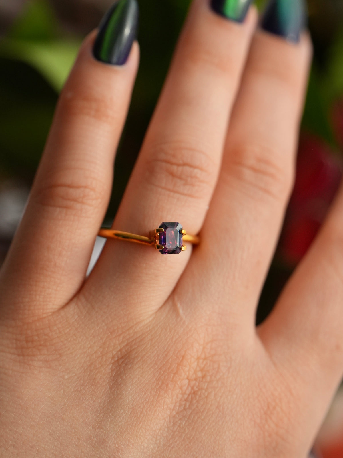 Rare 1.07ct Natural WINZA Sapphire Blue Pink UNTREATED Octagon Cut 6.4x4.8mm