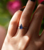 1.16ct Two toned Blue lab sapphire Fantasy cut