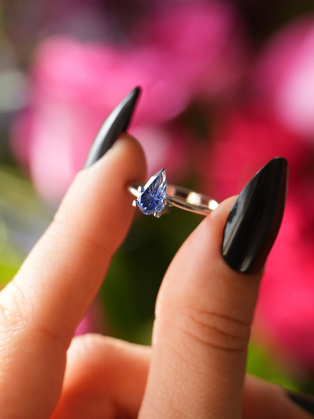 1.16ct Two toned Blue lab sapphire Fantasy cut
