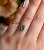 Fantasy cut Oval Lab Green Sapphire 9x6mm