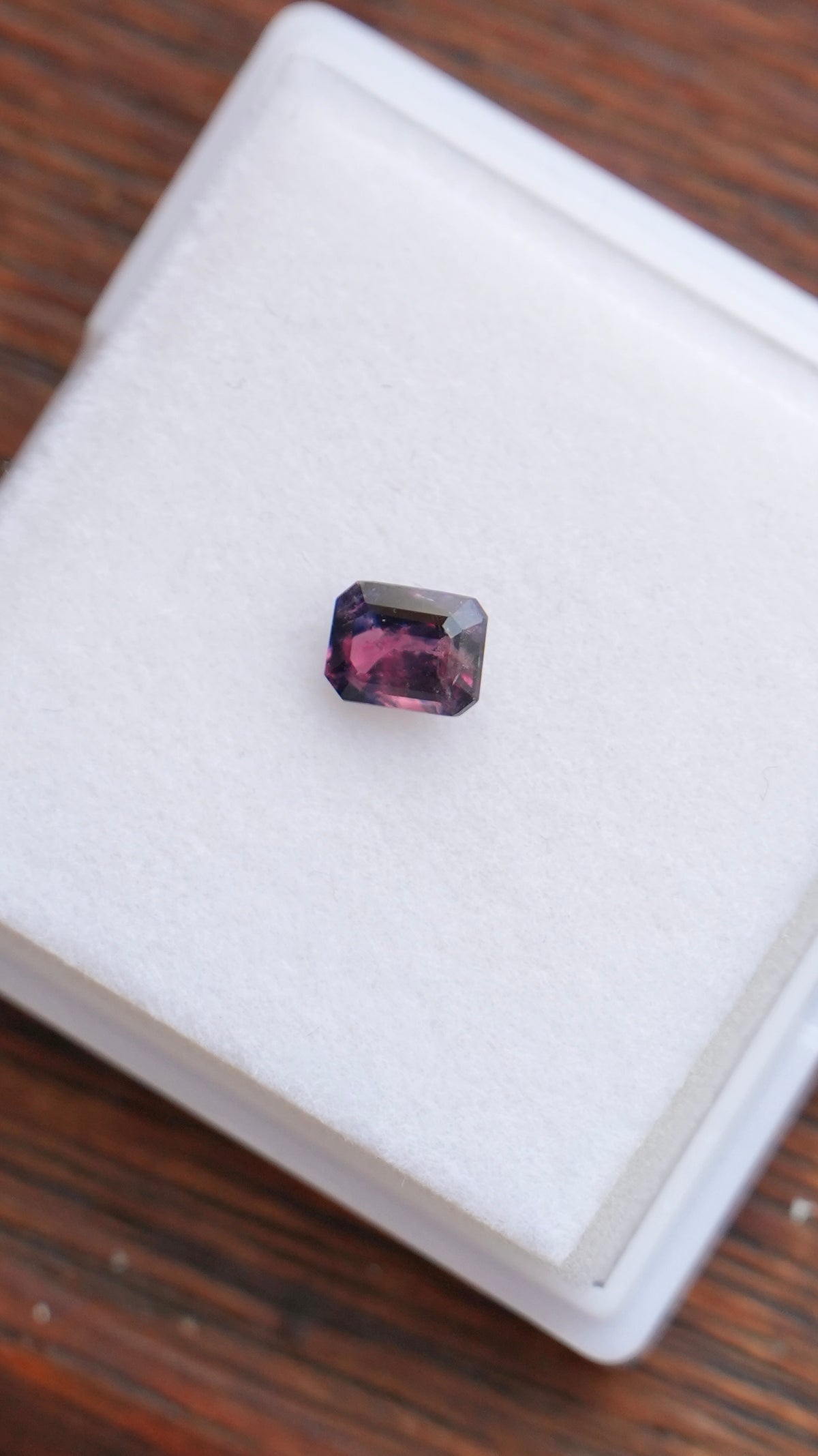 Rare 1.07ct Natural WINZA Sapphire Blue Pink UNTREATED Octagon Cut 6.4x4.8mm