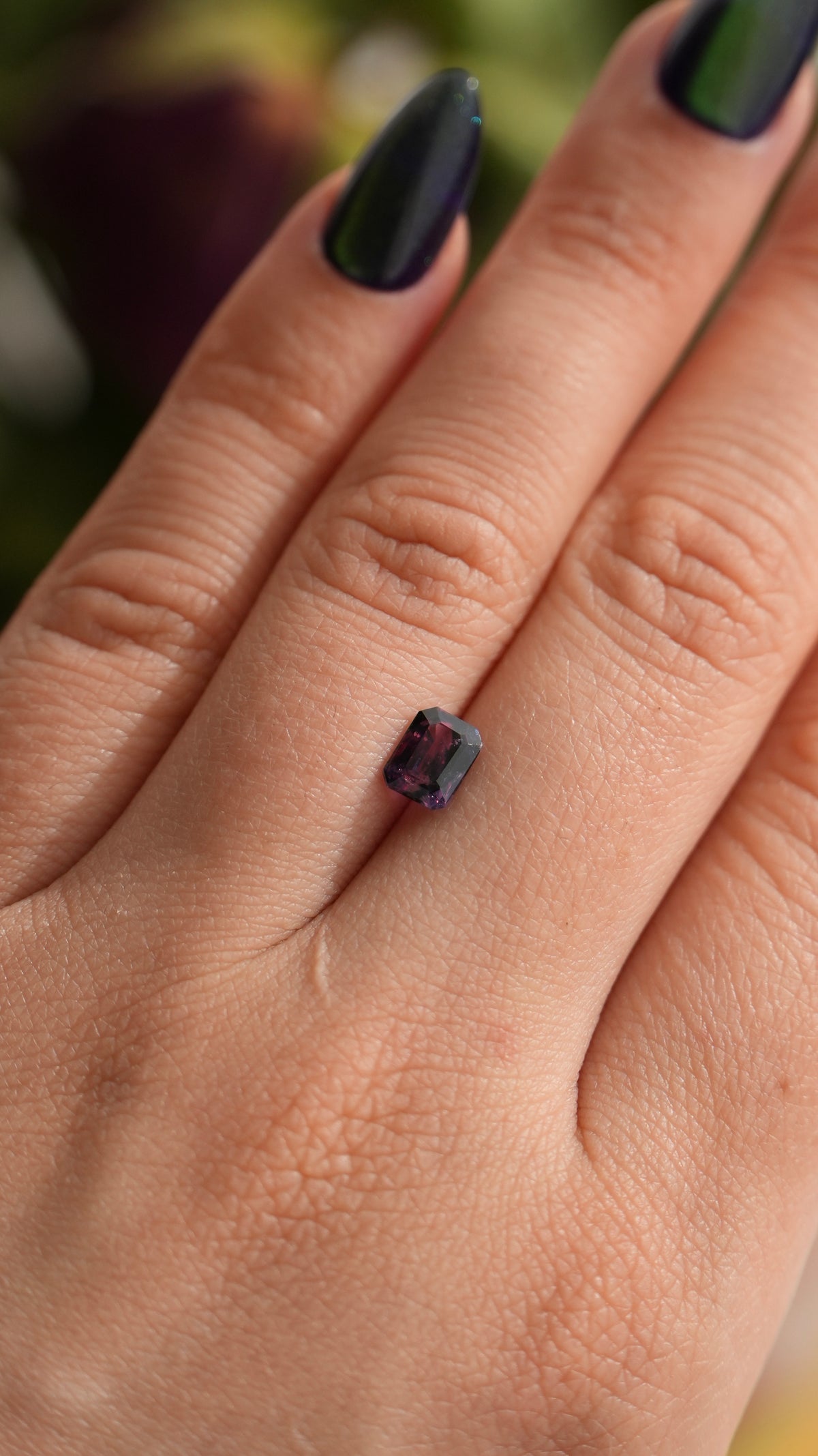 Rare 1.07ct Natural WINZA Sapphire Blue Pink UNTREATED Octagon Cut 6.4x4.8mm