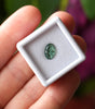 Fantasy cut Oval Green Lab Sapphire 9x6mm