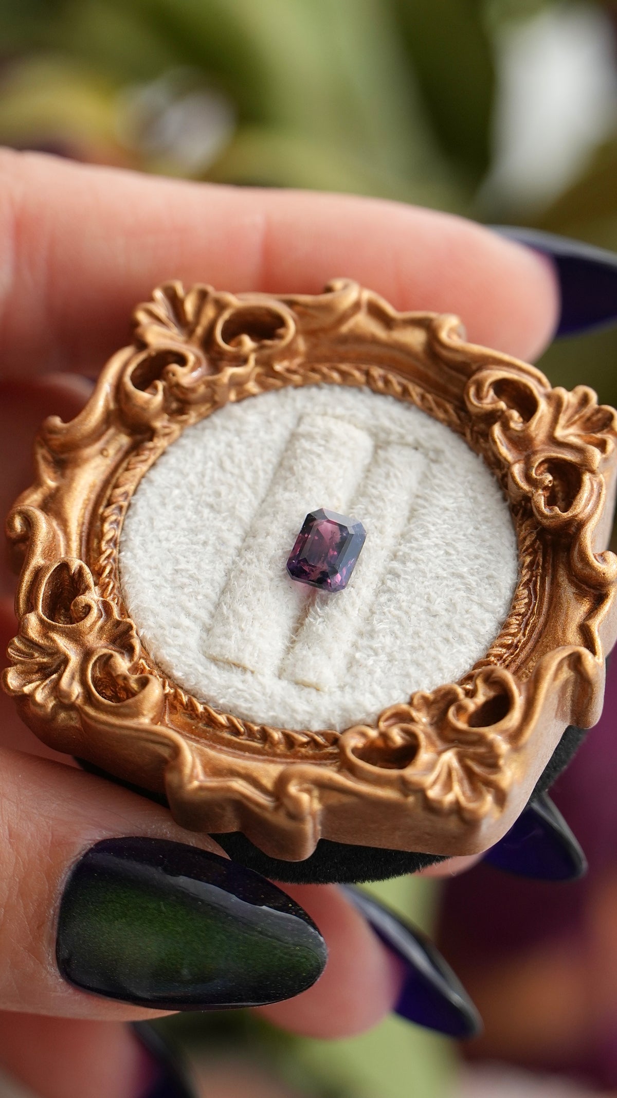 Rare 1.07ct Natural WINZA Sapphire Blue Pink UNTREATED Octagon Cut 6.4x4.8mm
