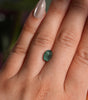 Fantasy cut Oval Lab Green Sapphire 9x6mm