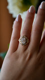 Dahlienne | 2ct Oval Diamond Bezel 14ct yellow gold ring