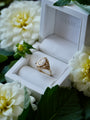 Dahlienne | 2ct Oval Diamond Bezel 14ct yellow gold ring