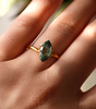 Fantasy cut Green Lab Sapphire Marquise